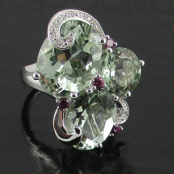 14.45ct Prasiolite European Ring - Picture 8 of 12